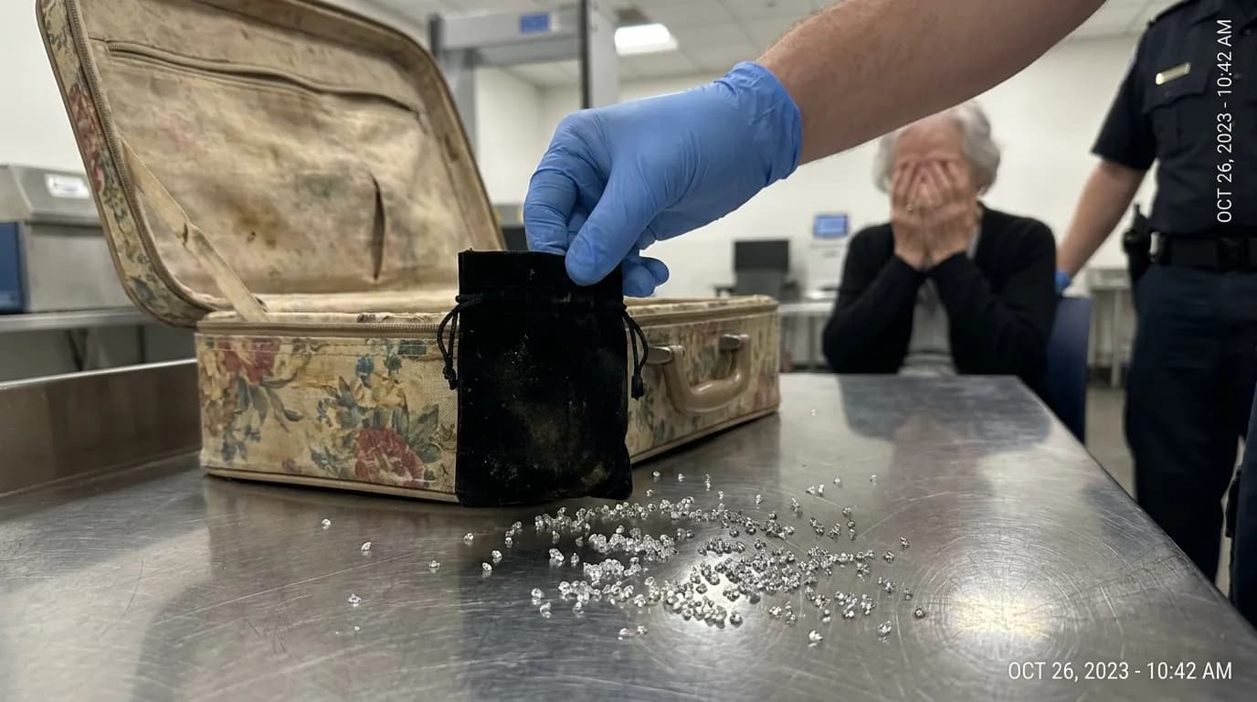500 diamants pour l'éternité : l'incroyable secret de cette veuve aux douanes